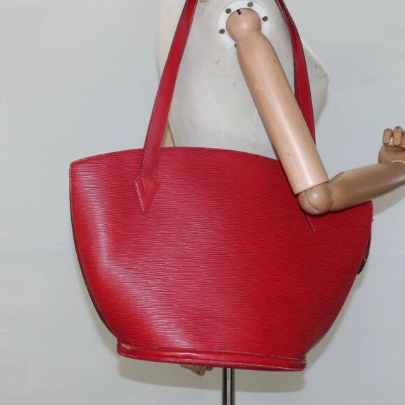 LOUIS VUITTON Epi Saint Jacques Shopping Shoulder Bag Red M52277 LV Auth 116674 - Picture 15 of 16